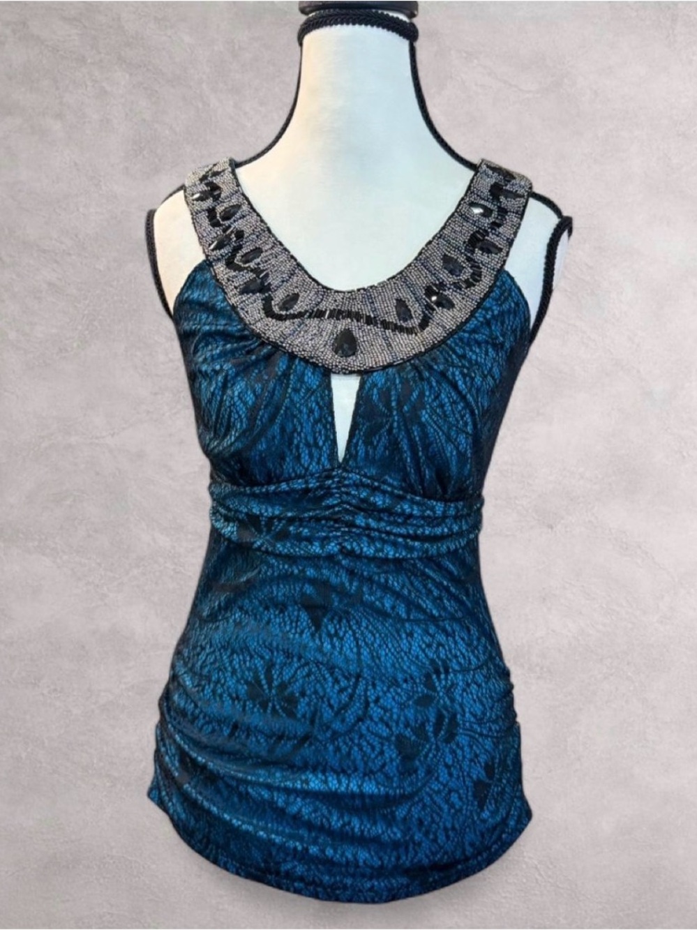 Studio‎ Y Beaded Lace Tank Top - X-Small